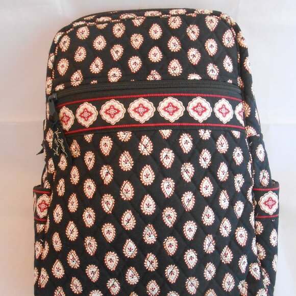 Vera Bradley Classic Black Paisley Backpack, Retired, Pre-Owned, Accessories - Picture 1 of 10